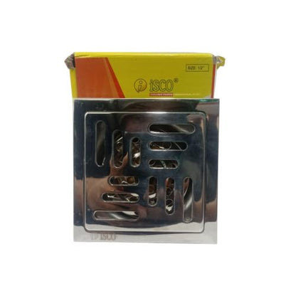 4 IN / ISCO SGT603  Saringan Got Plat Floor Drain Kamar Mandi Stainless