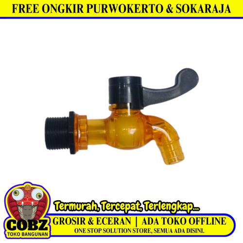 1/2 IN / ISCO 206 Kran Air Tembok Taman Kamar Mandi Plastik PVC