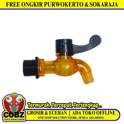1/2 IN / ISCO 206 Kran Air Tembok Taman Kamar Mandi Plastik PVC