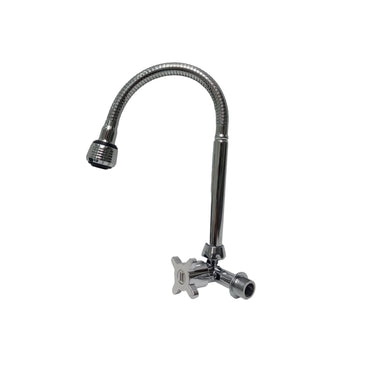 1/2 IN / HOM HBABK01 Kran Angsa Fleksibel Sink BCP Tembok Stainless