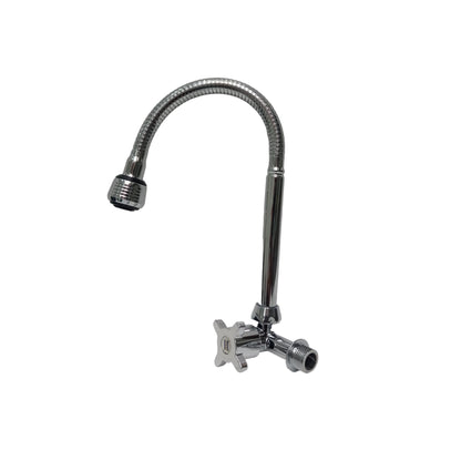 1/2 IN / HOM HBABK01 Kran Angsa Fleksibel Sink BCP Tembok Stainless