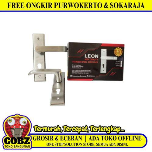 LEON SS 868  Handle Door Lock Tarikan Handle Kunci Pintu Tanggung Set