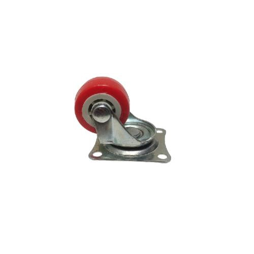 1 IN / TM Roda Hidup Trolly Non Rem Plat Nylon Merah