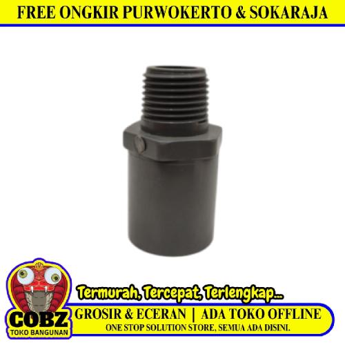 1/2 IN /  RUCIKA AW Sok Drat Luar Shock Valve Socket Fitting Pipa PVC