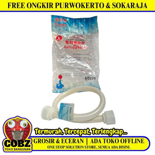 1/2 IN x 50 CM / SOGLTAR  Selang Fleksibel Sink Hose Kloset Plastik PVC