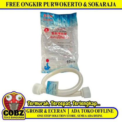 1/2 IN x 50 CM / SOGLTAR  Selang Fleksibel Sink Hose Kloset Plastik PVC