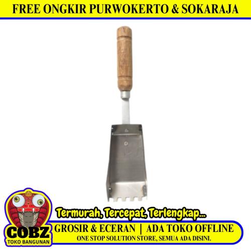 7.5 CM / COBZ Cetok Roskam Bata Ringan Hebel Trowel Gagang Kayu