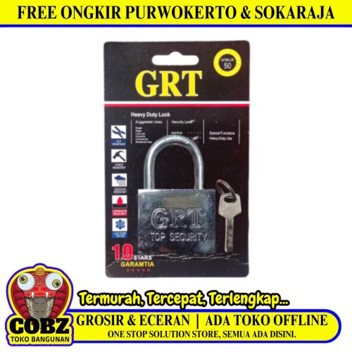 50 MM / GRT Gembok Pintu Pagar Padlock Anti Maling Leher Pendek