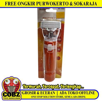 0.5 WATT + 4 WATT SMD / AOKI AK-1500 Senter LED Charge Fitting Colok + Lampu Meja