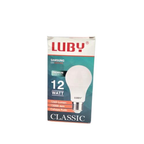 12 WATT / LUBY LED Lampu Bohlam Bulb Moto Putih