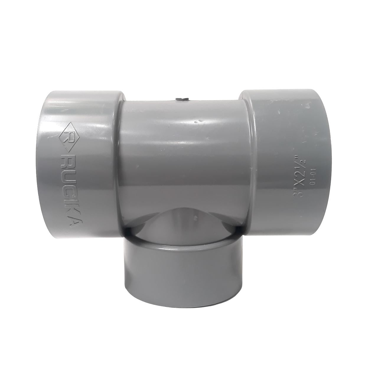 3 IN x 2 1/2 IN / RUCIKA AW D-DT Tee Sambungan Fitting Pipa PVC