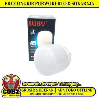 45 WATT / LUBY LED Lampu Bohlam Bulb Moto Putih