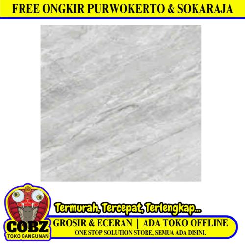 80 CM x 80 CM / SERENITY GALAx Y GREY Granit Lantai Rumah Glossy Dus