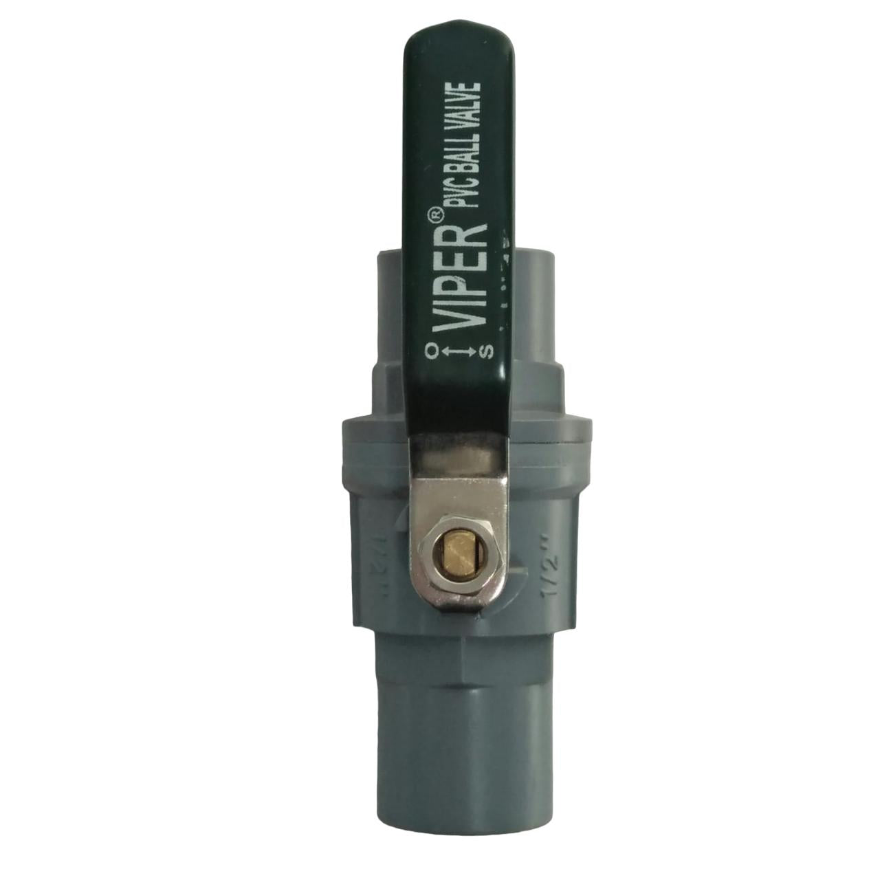 1/2 IN / VIPER Stop Kran Polos Ball Valve Engkol Plastik PVC