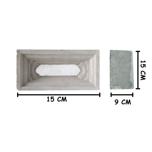 15 CM x 30 CM / BL STR Rooster Strimin Jalusi Semen Abu 2 Sisi Biji