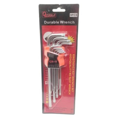 T 10 - T 50 /QTOOLS Kunci L Bintang Torx Key Panjang 9 Pcs Set