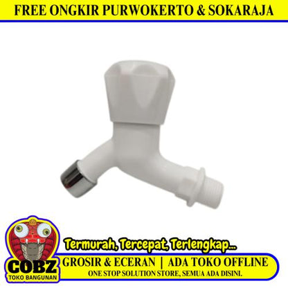 1/2 IN / PILL CARLO Kran Air Tembok Taman Kamar Mandi Plastik PVC