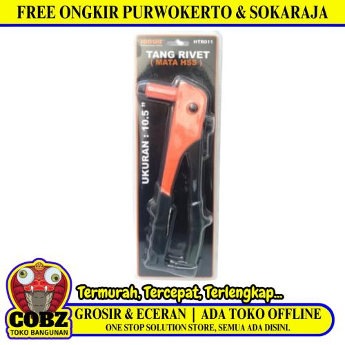 10.5 IN / HIOSHI Tang Hand Riveter Tembakan Paku Keling Aluminium