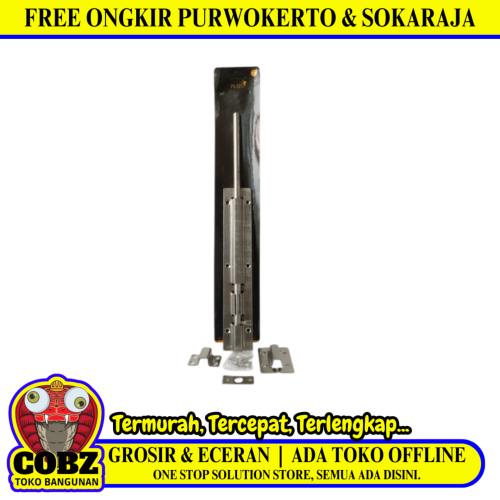 12 IN / PLATO Grendel Kunci Slot Pintu Jendela Stainless