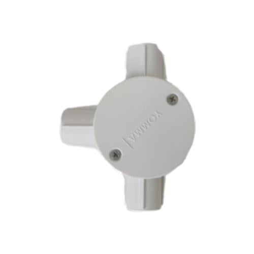 5/8 IN / TM Tee Dus Cabang 3 Way Tempat Kabel Plastik PVC Putih