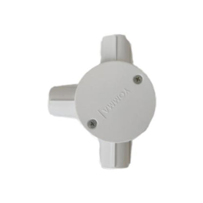 5/8 IN / TM Tee Dus Cabang 3 Way Tempat Kabel Plastik PVC Putih