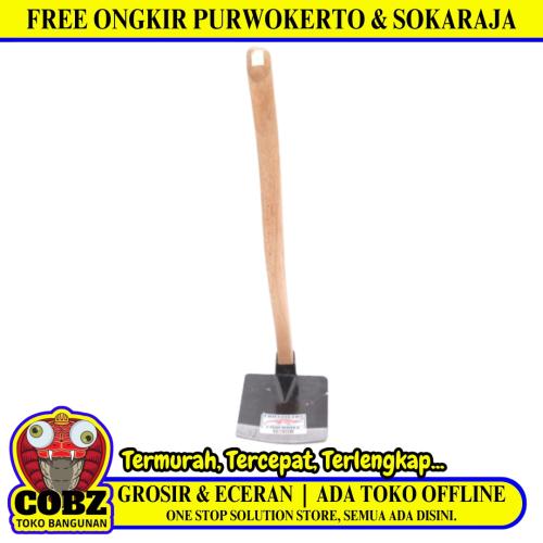 CHILLINGTON CROCODILE Mata Pacul Cangkul Tani Kebun Tanaman Baja Plus Gagang Kayu Set