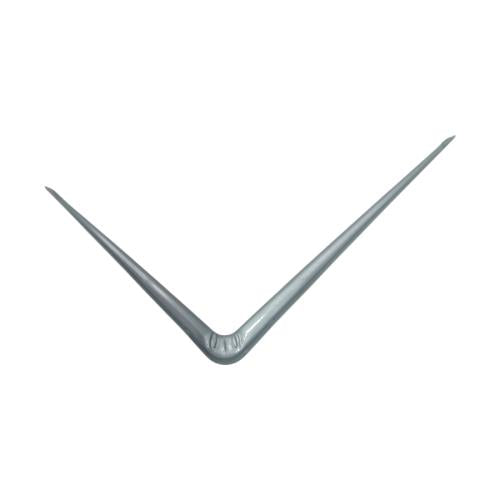 6 IN x 8 IN / TM Siku Rak L Shelf Brackets Penyangga Abu - Abu Tipis