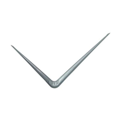 6 IN x 8 IN / TM Siku Rak L Shelf Brackets Penyangga Abu - Abu Tipis