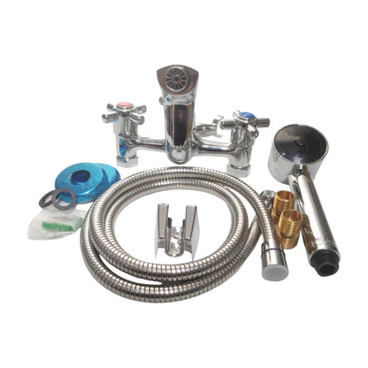 1/2 IN/ ONDA Kran Shower Panas Dingin  Stainless + Selang + Shower Set