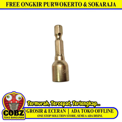 8 MM x 42 MM / BLACKFOOT Mata Bor Kunci Sok Baut Baja Roofing Hex Set