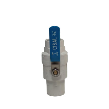 3/4 IN / CISAL Stop Kran Polos Ball Valve Engkol Plastik PVC