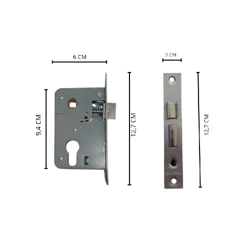 EIFFEL 703 BN / NB Handle Door Lock Tarikan Handle Kunci Pintu Kecil Set