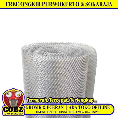 100 CM / TM Strimin Nyamuk Kawat Parabola Baja Silver Meter