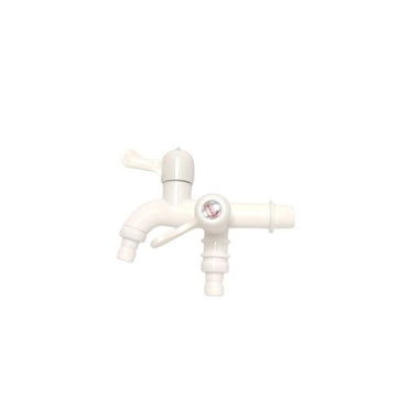 1/2 INCH / DASHAYU  Kran Air Cabang Double Shower Mesin Cuci PVC