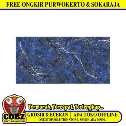 90 CM x 180 CM / SERENITY LIBERTY BLUE Granit Lantai Rumah Glossy Dus