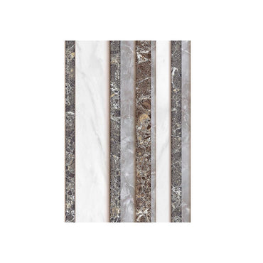 25 CM x 40 CM / UNO VILLAREAL Keramik Dinding Kamar Mandi Glossy Grey Dus
