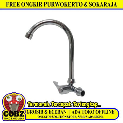 1/2 IN / COBZ CBABH02 Kran Angsa Sink Bak Cuci Piring Tembok Stainless