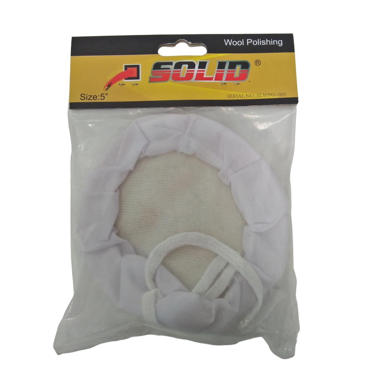 5 IN / SOLID Wool Polish Polishing Pad Sponge Poles Woven Mobil
