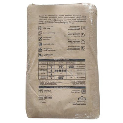 50 KG / GRESIK PCC Semen Abu Abu SNI Sak