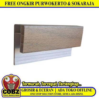 3 CM x 4 M / SHUNDA PLAFON LS.302-8 List Profil U Plafon U PVC Batang