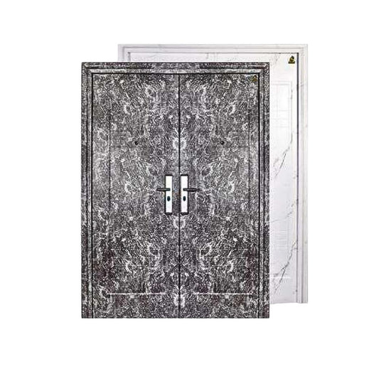 5 CM x 150 CM x 210 CM / FORTRESS MRBL FORT 150.14 DOUBLE Pintu Kamar Mandi Baja Abu Set