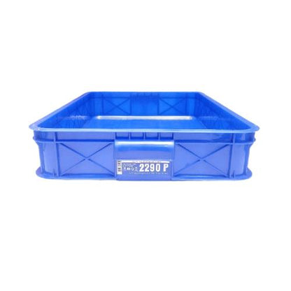 631 MM x 414 MM x 99 MM / GREEN LEAF 2290 P Krat Industri Keranjang Buah Rapat Blue
