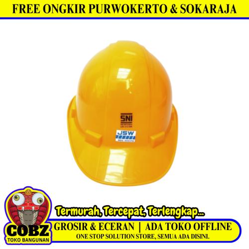 JSW Helm Proyek Tukang Safety Pelindung Keselamatan Kepala Kuning