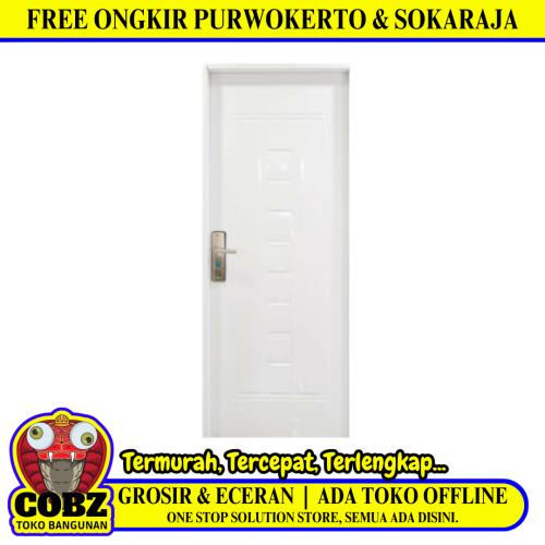 4 CM x 90 CM x 210 CM / FORTRESS URBAN 90.02 SINGLE DOOR Pintu Baja White Set