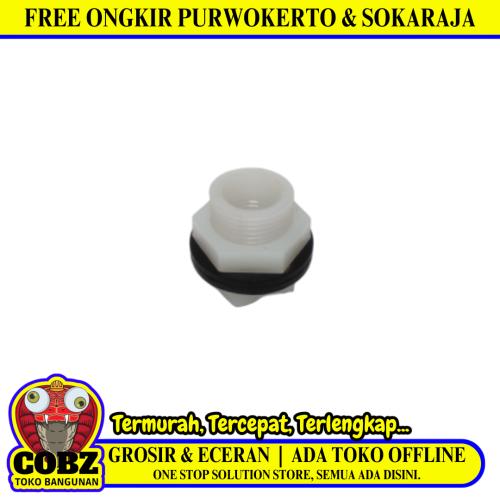 3/4 IN / COBZ Mur Torrent Ring Drat Tandon Tangki Air Plastik PVC