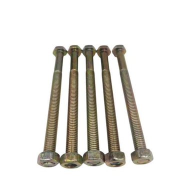 M 8 x 100 MM / TM Baut Mur Hexagon Bolt Nut Flat Head Kuning Biji