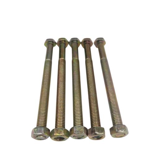 M 8 x 100 MM / TM Baut Mur Hexagon Bolt Nut Flat Head Kuning Biji