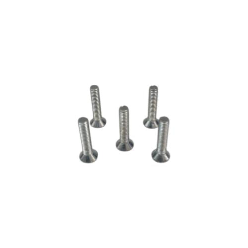 M 4 x 20 MM / TM Baut JF Kepala Rata Plus Putih Biji