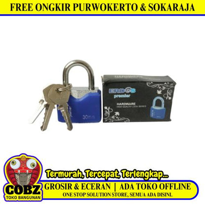 30 MM / ERDOS Gembok Pintu Pagar Padlock Anti Maling Leher Pendek
