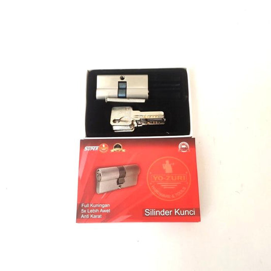 YOZURI Silinder Anak Kunci Pintu Cylinder Lock Besar + 4 Kunci Set